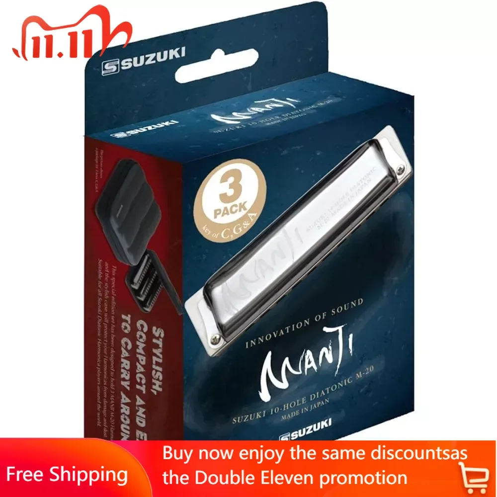 

Professional Harmonica (M-20-3SET) Free Shipping Musical Instruments