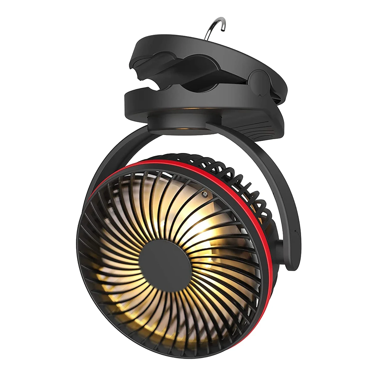 

Вентилятор для кемпинга на батарейках, внешний портативный вентилятор с зажимом на 5000 мАч, персональный офисный Настольный вентилятор для ...