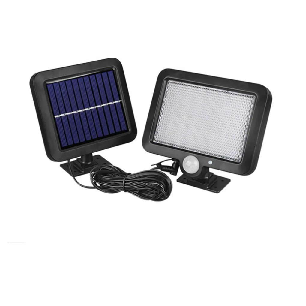 

Home Outdoor 3 Modes Rechargeable Solar Power Light Courtyard Backyard Human Sensing Lamp Lighting Accessories 56LED