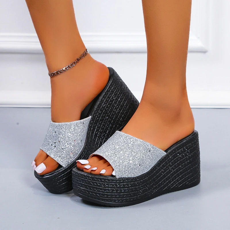 

New Fashion Wedge Sandals Women Summer Shoes Elegant Ladies Rome Sandals Brand Female Sandalias Black Wedge Heels