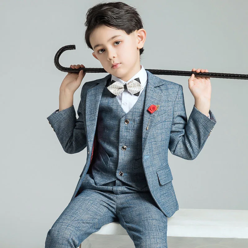 

Children's Suit Suit Boy Flower Girl Dress Boy Show Young Host England Handsome boys clothes kids clothes boys