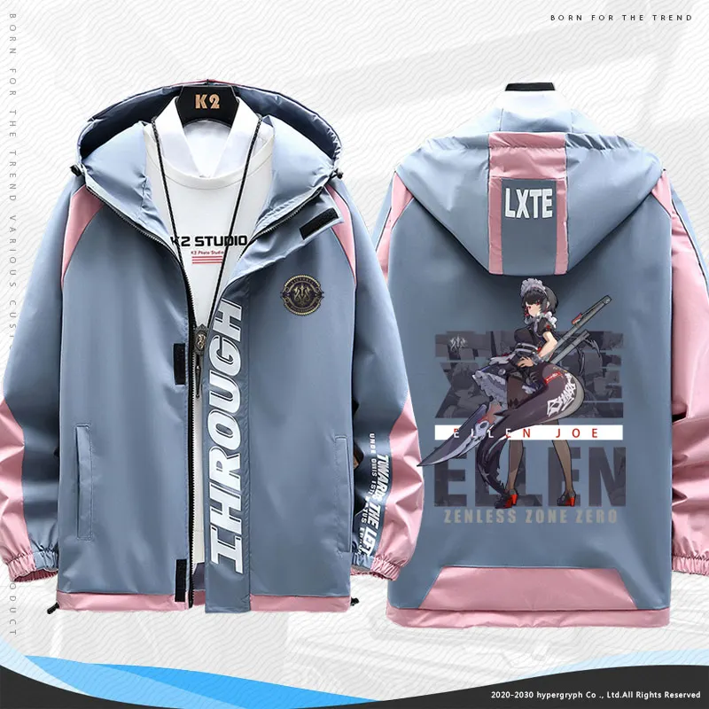 Эллен Джо зенез зона Ноль с длинным рукавом куртка унисекс пальто толстовка на