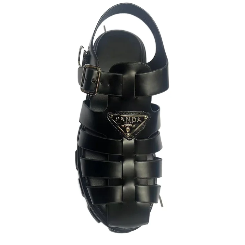 

Panda Luxury Women Designer Shoes Slipper Summer Brand Desinger PU Leather Sandal Casual Slides Outdoor Female Flip Flops