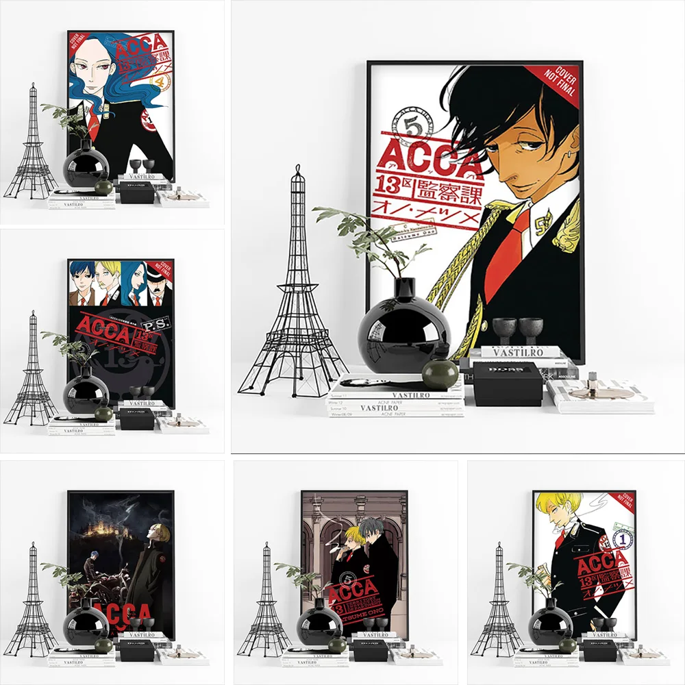 

ACCA 13 Territory Picture Home Decor Inspection Dept Modular Canvas Anime Painting Modern Printed Poster Wall Art Living Room