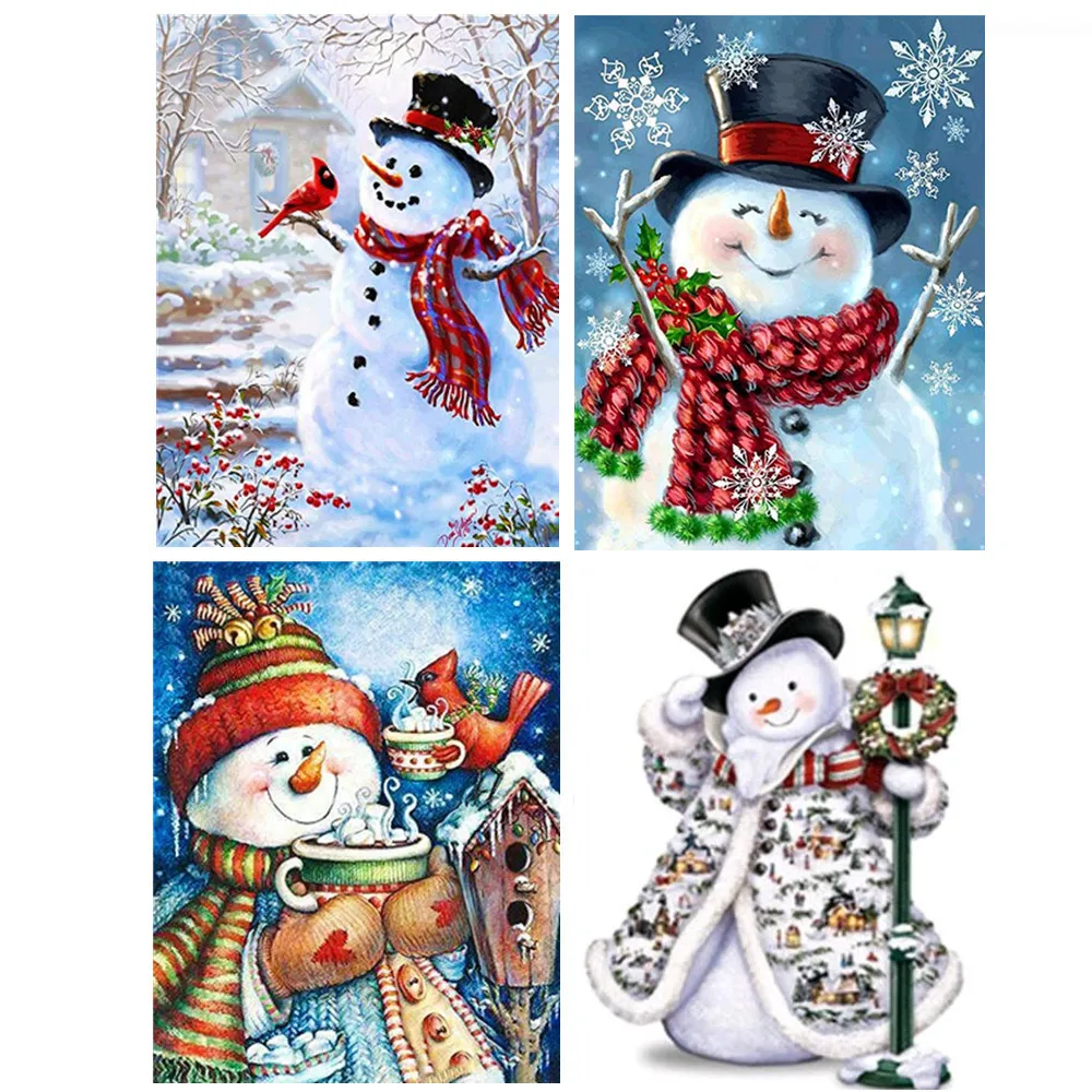 

Название продукта DiamondArt: Рождественская декоративная картина и каллиграфия DiamondArt-милая Алмазная вышивка со снеговиком 5D