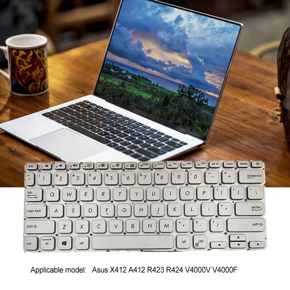 

Замена для клавиатуры с подсветкой и защитой от пыли для Asus Vivobook X412