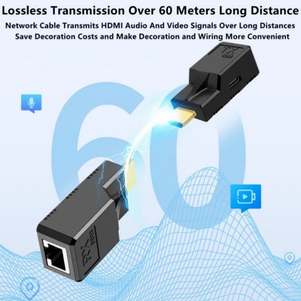 Удлинитель HDMI-совместимый 60 м