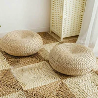 round room floor straw mat handmade straw woven yoga seat cushion dining room tatami woven straw pad