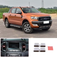 for 2015 2021 ford ranger wildtrak car styling instrument panel air conditioning outlet adjustment rod cover sticker auto parts