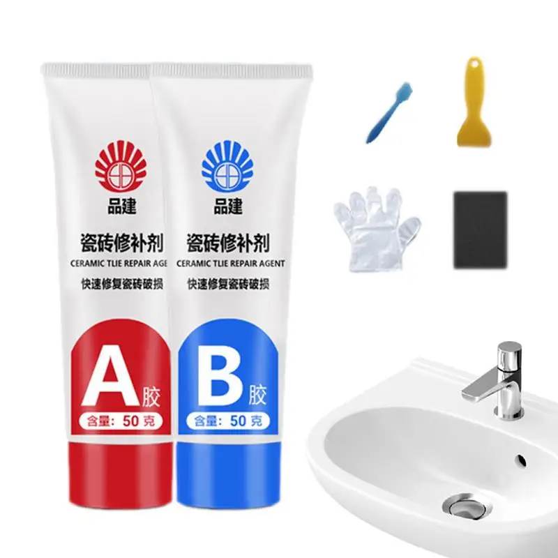

Ceramic Tile Repair Kit Bathtub Repair Kit With Super Adhesion 100g Porcelain Sink Repair Kit Ceramic Chip Repair Kit Tile