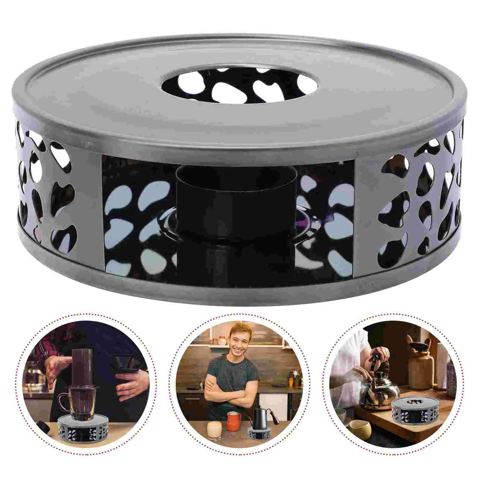 Круглая нагревательная основа из нержавеющей стали чайные свечи чайник горелка