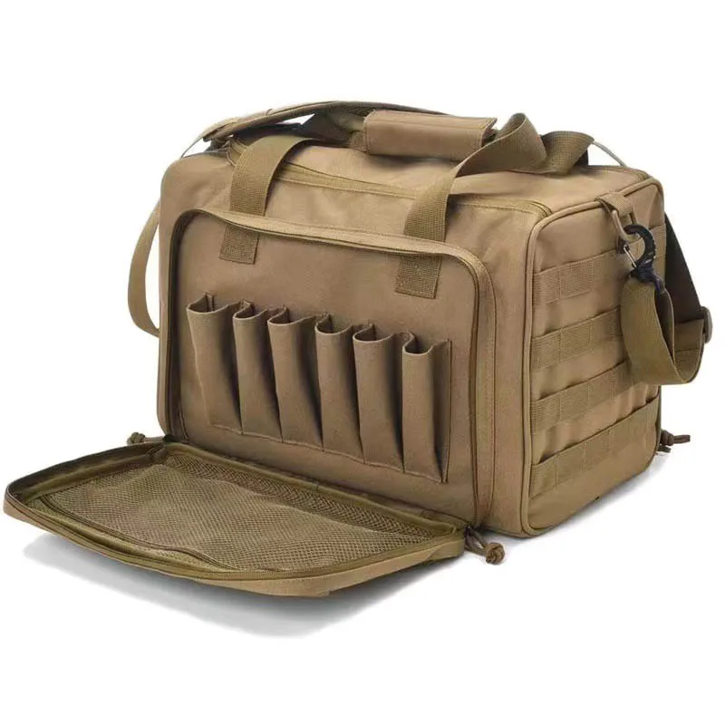 Military Pistol Gun Storage Shoulder Bag Outdoor Tactical Shooting Range Bag Multifunctional Molle Pistol Gun Accessory Bag images - 6
