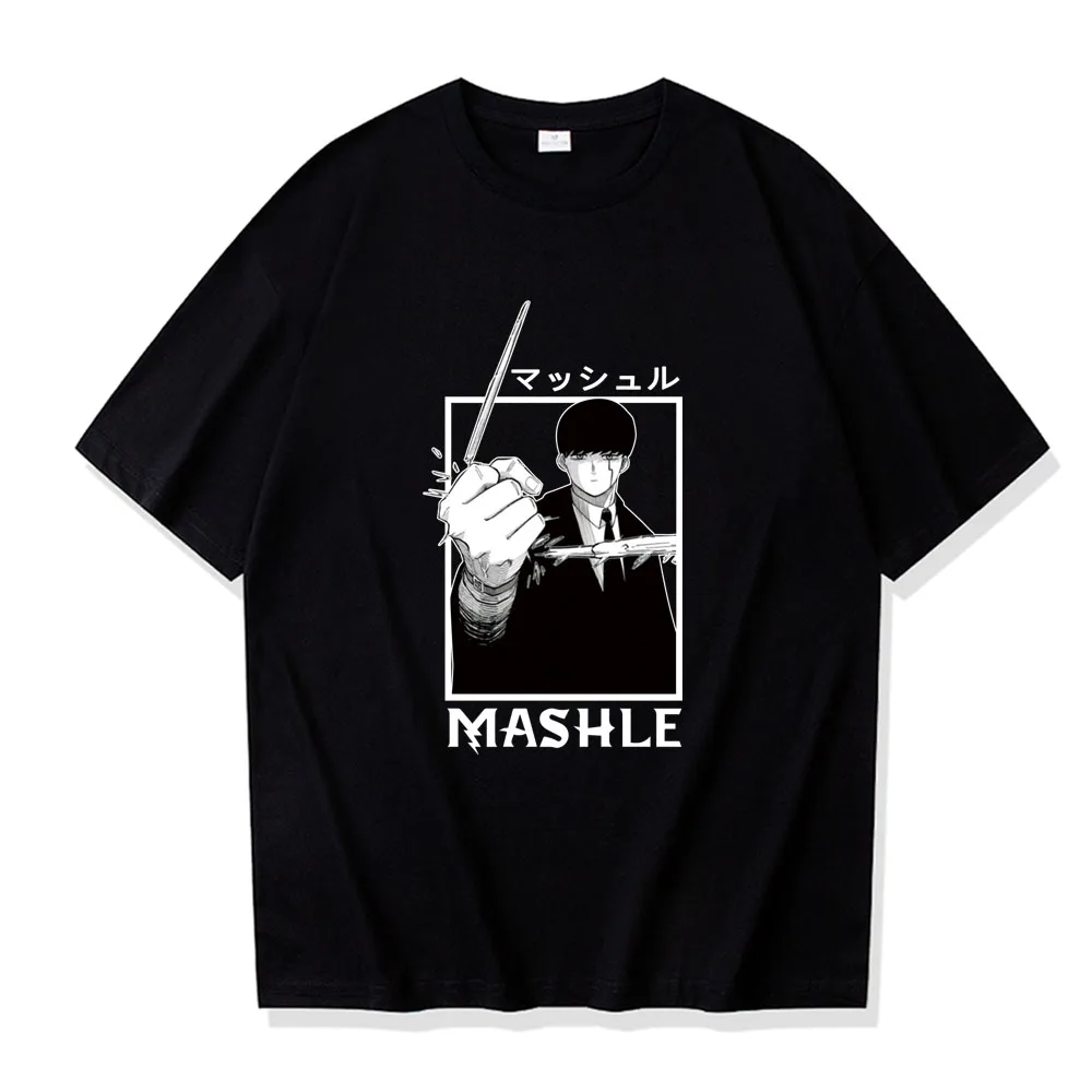 

Japanese Anime Mashle Printed T shirt Soft Cotton T Shirt Men Women Manga Magic and Muscles T Shirt Streetwear Large Size Tshirt
