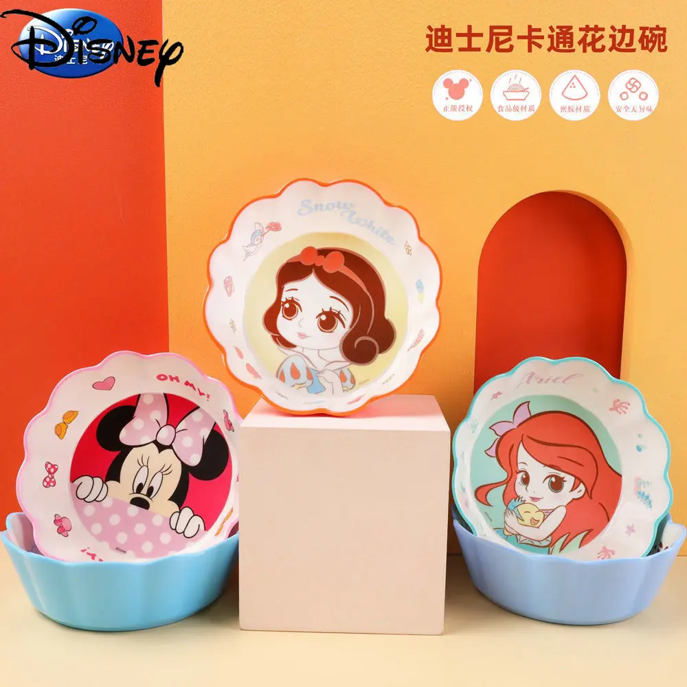

Disney Cartoon Tableware Newborn Children Melamine Complementary Food Bowl Rice Bowl Large Capacity Snack Bowl