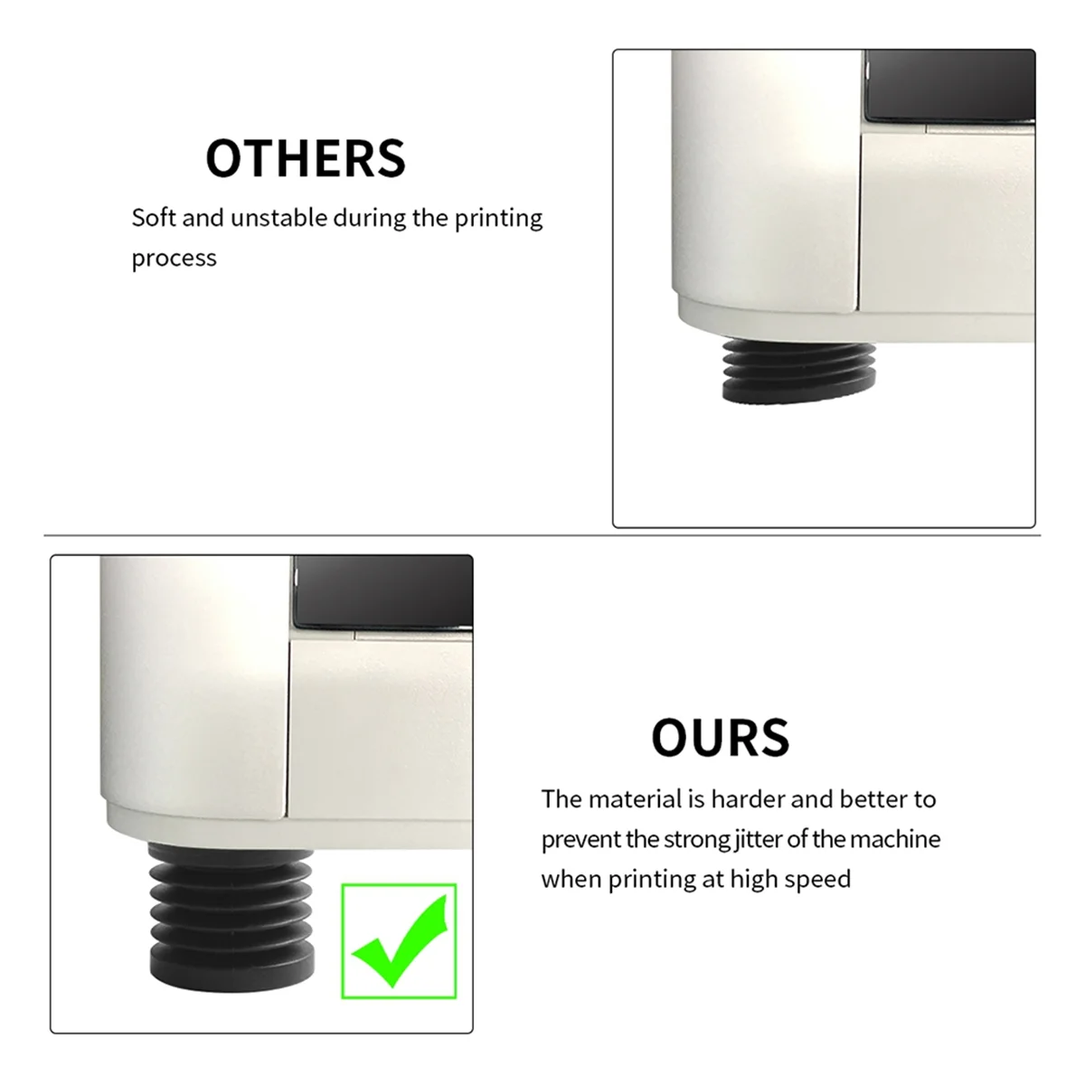 4 шт. антивибрационные ножки для X1/P1/A1/X1E противоскользящие противоударные