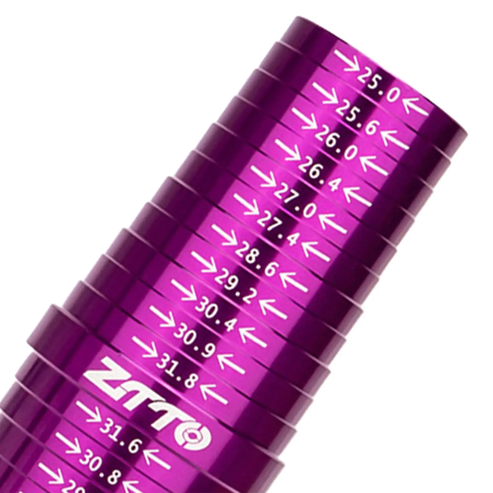 rowerowa sztyca narzędzie pomiarowe miernik rurki podsiodłowej kompaktowe 25mm do 31 8mm przenośny łatwy w użyciu metalowy