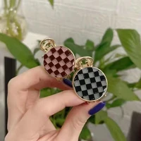 small hair clip checkerboard hairpin claw for women girls fashion gold crab for hair tins clamps hair accessories