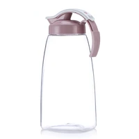 2 1l pp water pitcher with handle bamboo lid heat resisttant cold hot kettle large capacity tea pitcher water juice jug cups