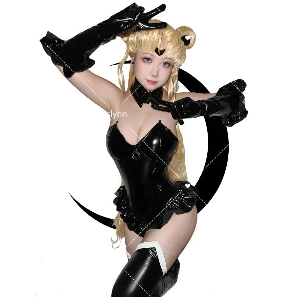 Tsukino Usagi боди комбинезон аниме Сейлор косплей Луна искусственная одежда женский