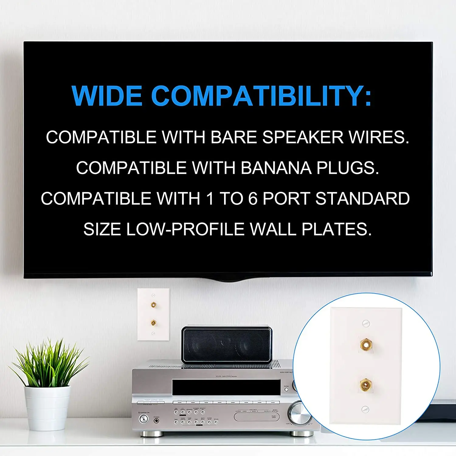 12-компонентный разъем-банан вставка-разъем Keystone Jack черные и красные кольца