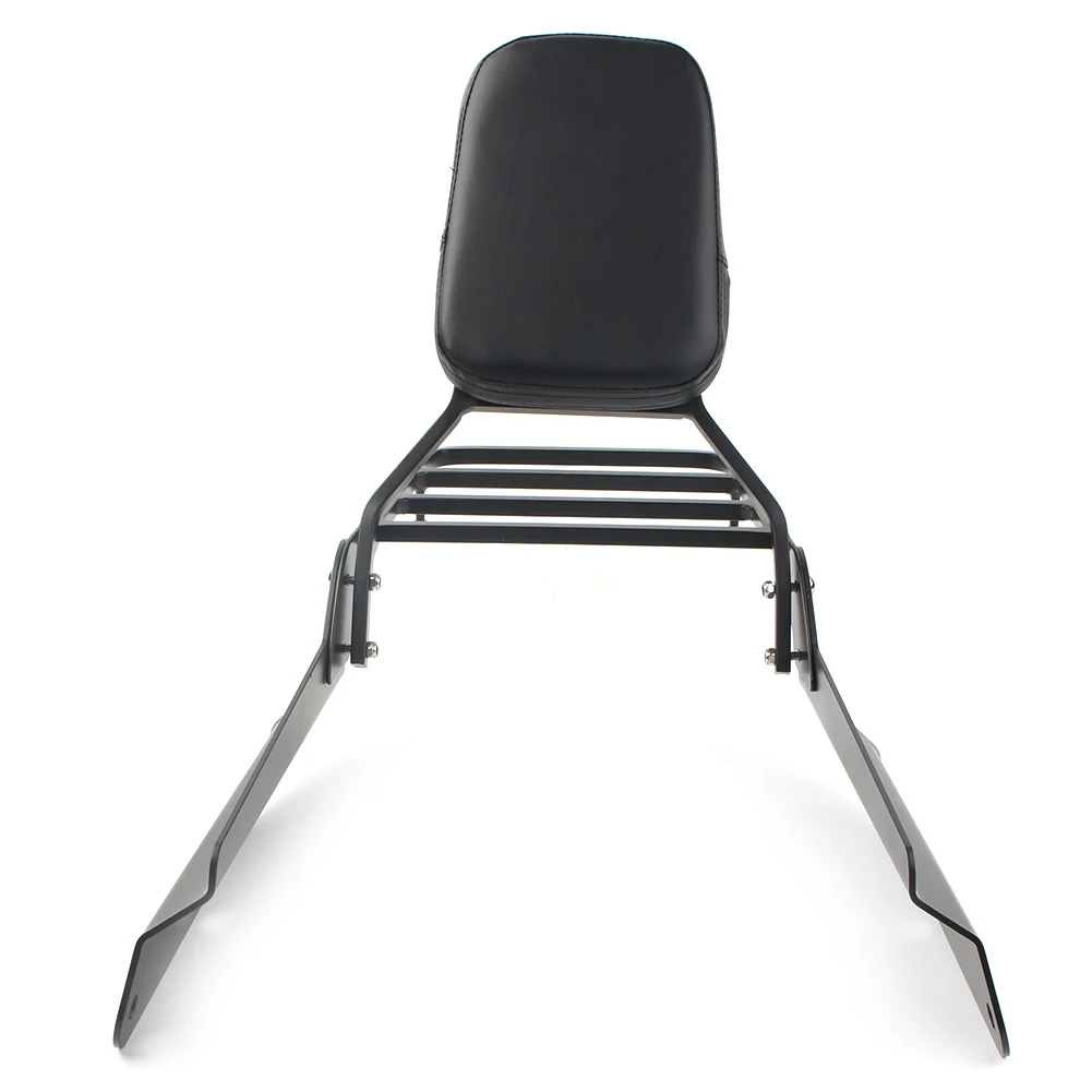 Мотоциклетный багажник со спинкой для Honda VTX 1300C 1800C 1800F 2005 2006 2007 2008 2009 2010 2011 черный