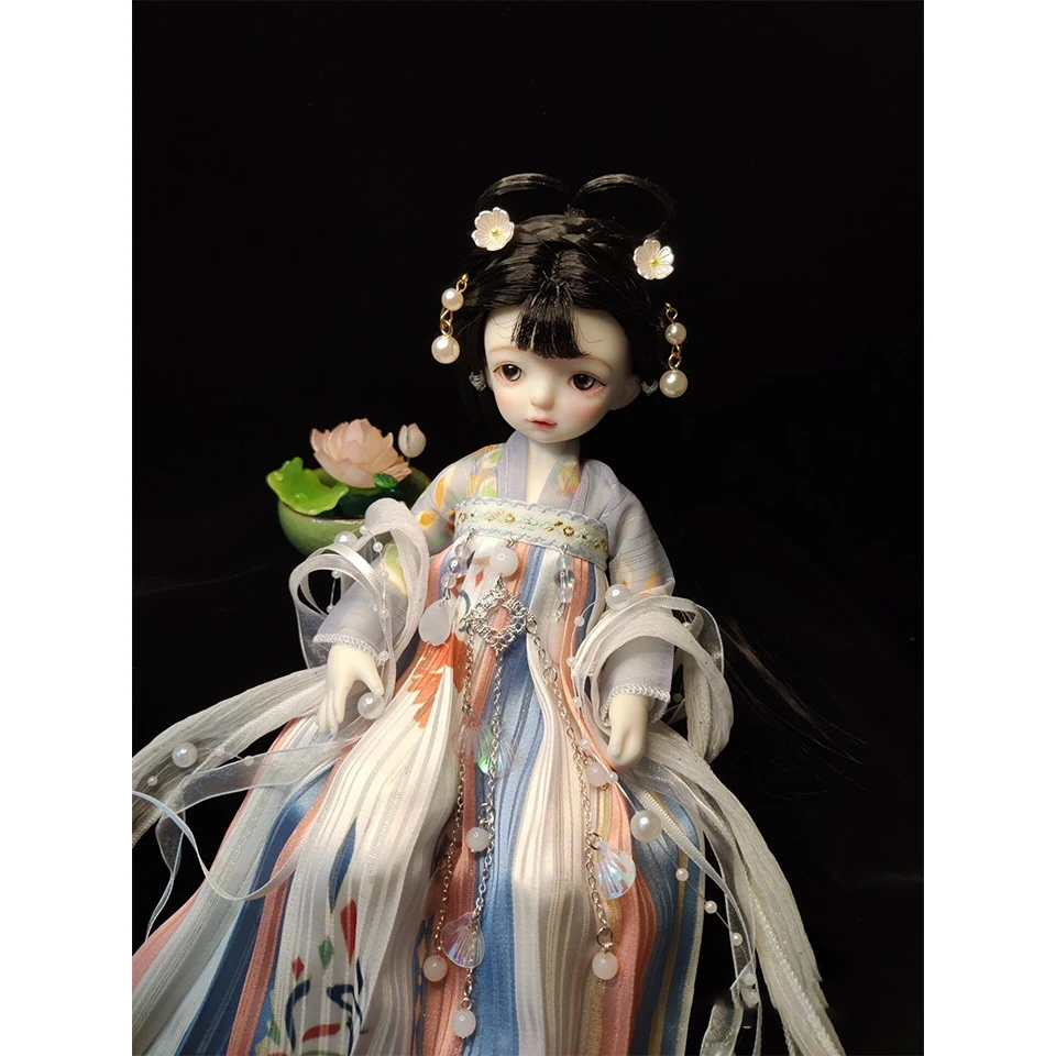 Шарнирная 6-точечная юбка до груди в старинном стиле ханьфу детская одежда костюм