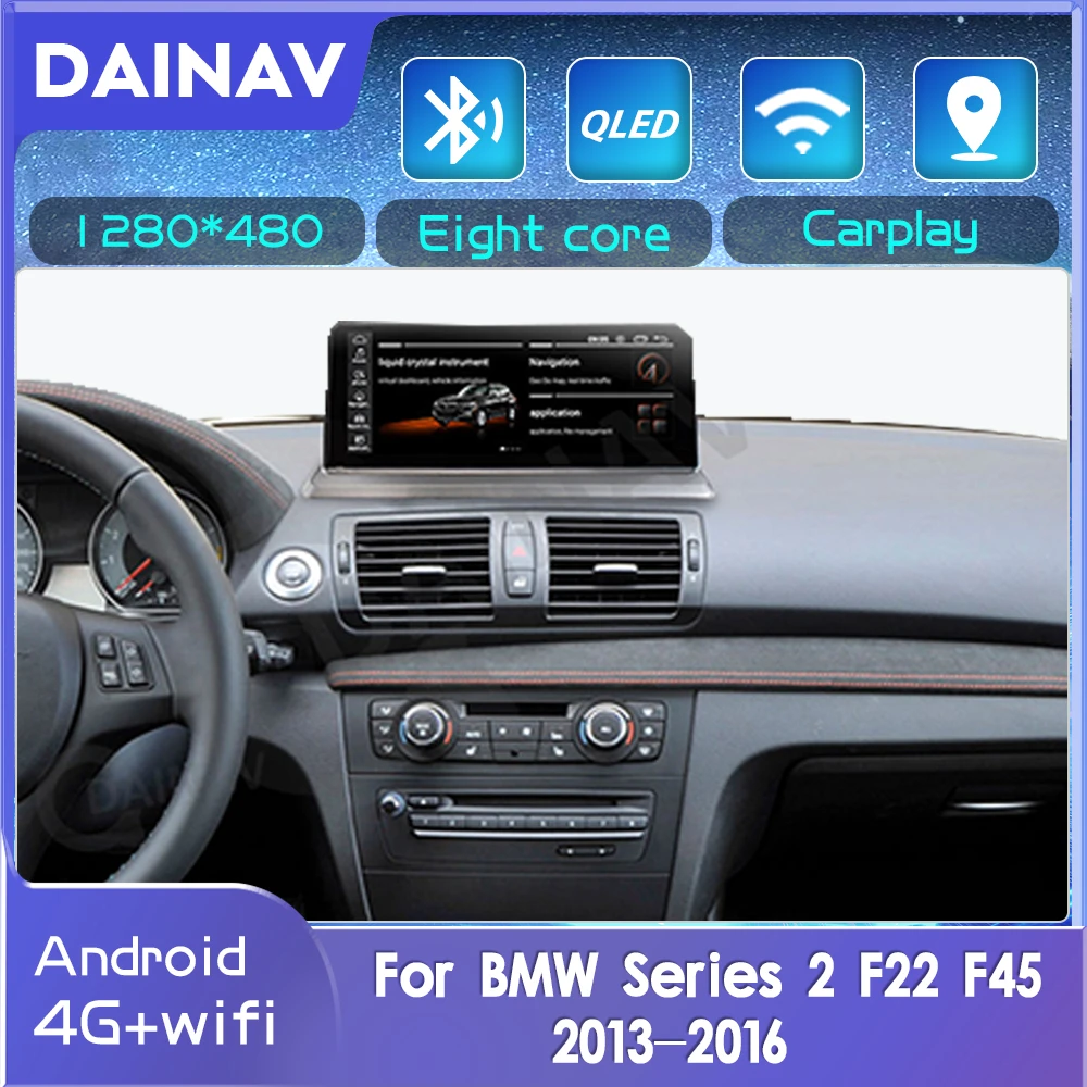 

CarPlay Восьмиядерный автомобильный радиоприемник Android10 для BMW серии 2 F22 F45 2013-2016 WiFi GPS навигация мультимедийный стерео плеер