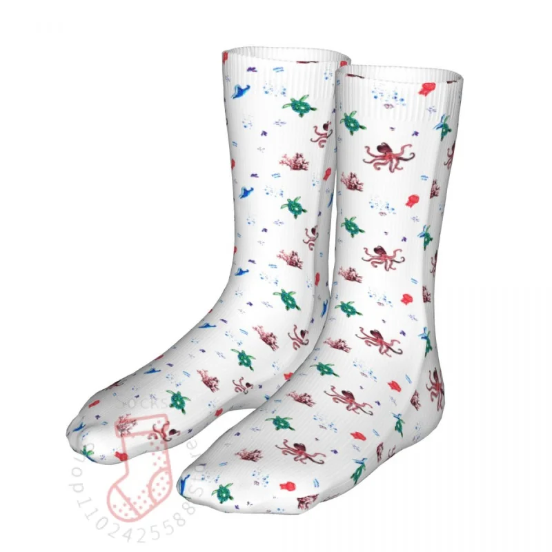 

Compression Octopus Sea Animal Woman Socks 2022 Men Bike Socks