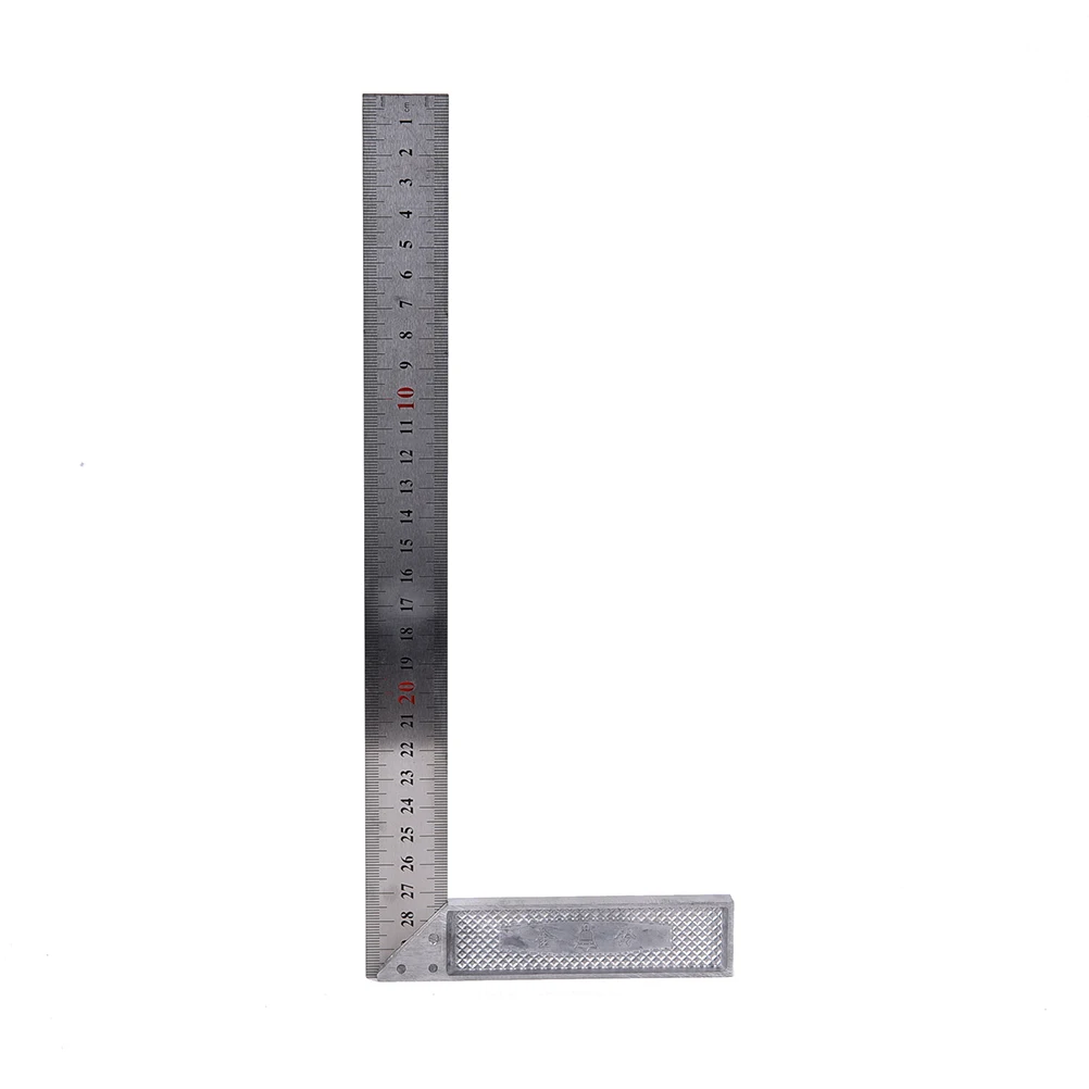 

300mm Angle Square Ruler Tools Multifunctional Measuring Ruler Stainless Steel Right New