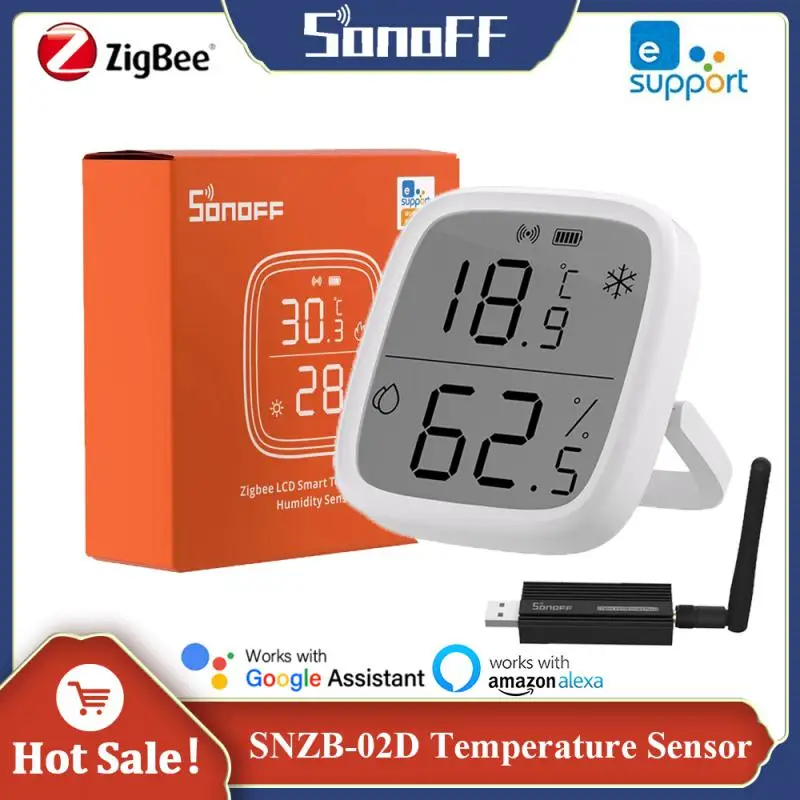 Датчик температуры и влажности SONOFF SNZB-02D Zigbee