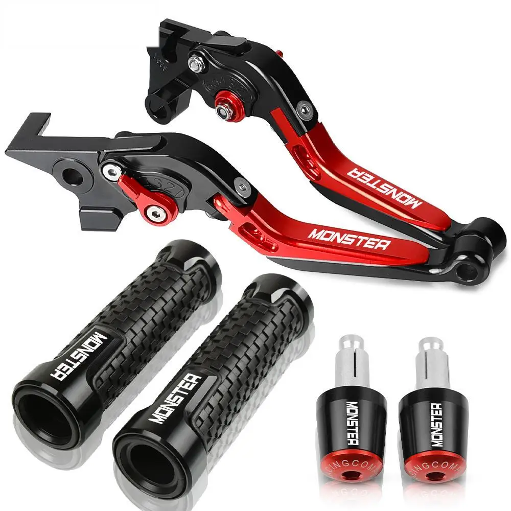 

Motorcycle CNC Brake Clutch Levers For Ducati MONSTER 696 2009 2010 2011 2012 2013 2014 Handlebar Hand Grips ends Accessories