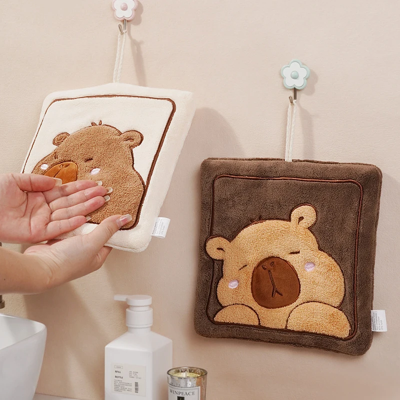 Милые полотенца для рук capyучитыбара полотенце из микрофибры ванной очень