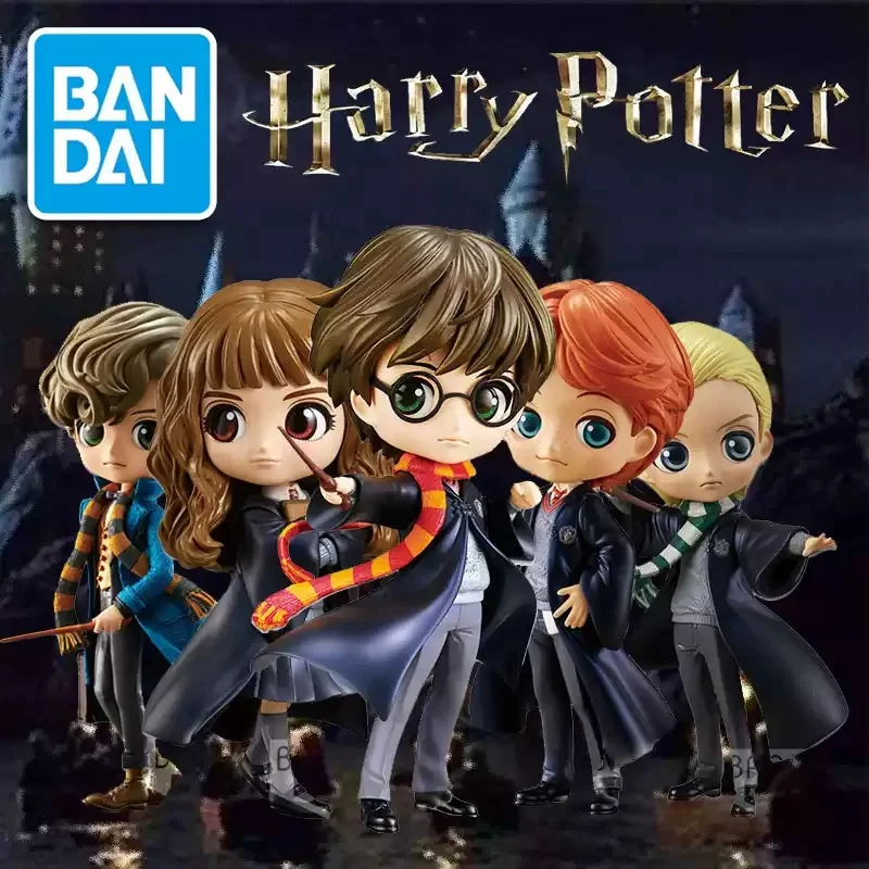 Фото Оригинальная коллекционная фигурка Bandai Q Posket из серии «Гарри Поттер»: Северус Снейп, Драко Малфой, Гермиона. Аниме-фигурка. №1