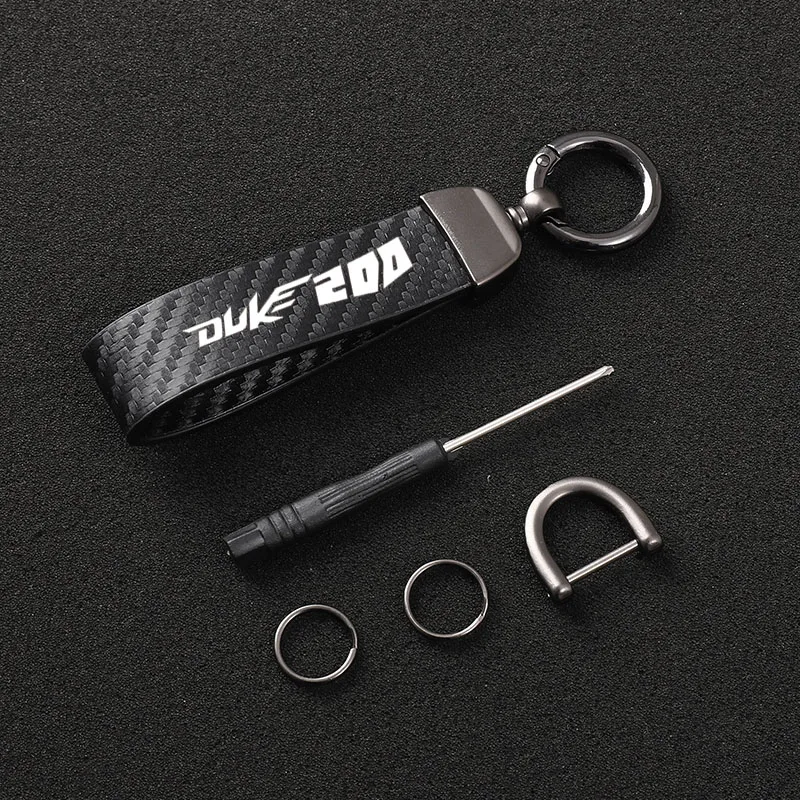 

High-Grade Leather Motorcycle keychain Horseshoe Buckle Jewelry for For KTM DUKE200 motorcycle Accessories