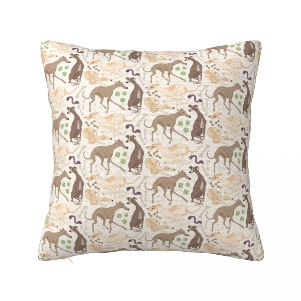 

Whippet, хорошая подушка, чехол с рисунком, искусственное украшение, милая подушка для собаки, чехол для дома, оптовая продажа, 40x40 см