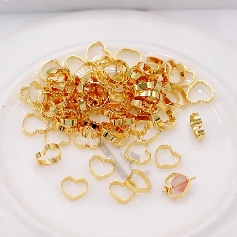 

10pcs 18mm Copper Plating 18k Gold Round Rings Copper Rings Beaded Connectors For Diy Jewelry Finding Making Accessories