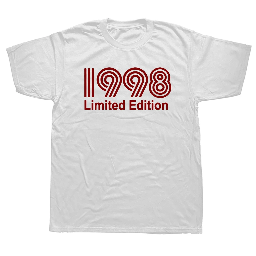 

Коллекция 1998 года, забавная футболка с графическим рисунком на 24 дня рождения, мужская летняя стильная модная футболка Короткие рукава улич...