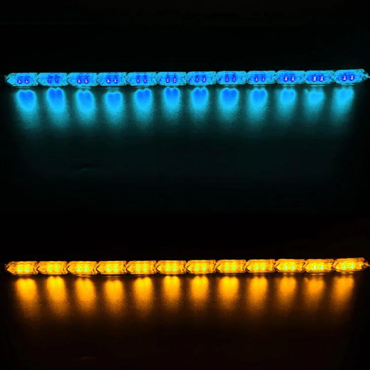 

NLpearl 1 пара струящих светодиодных дневных ходовых огней DRL с последовательной гибкой светодиодной лентой DRL указателя поворота для автомобиля дальнего света 12 В