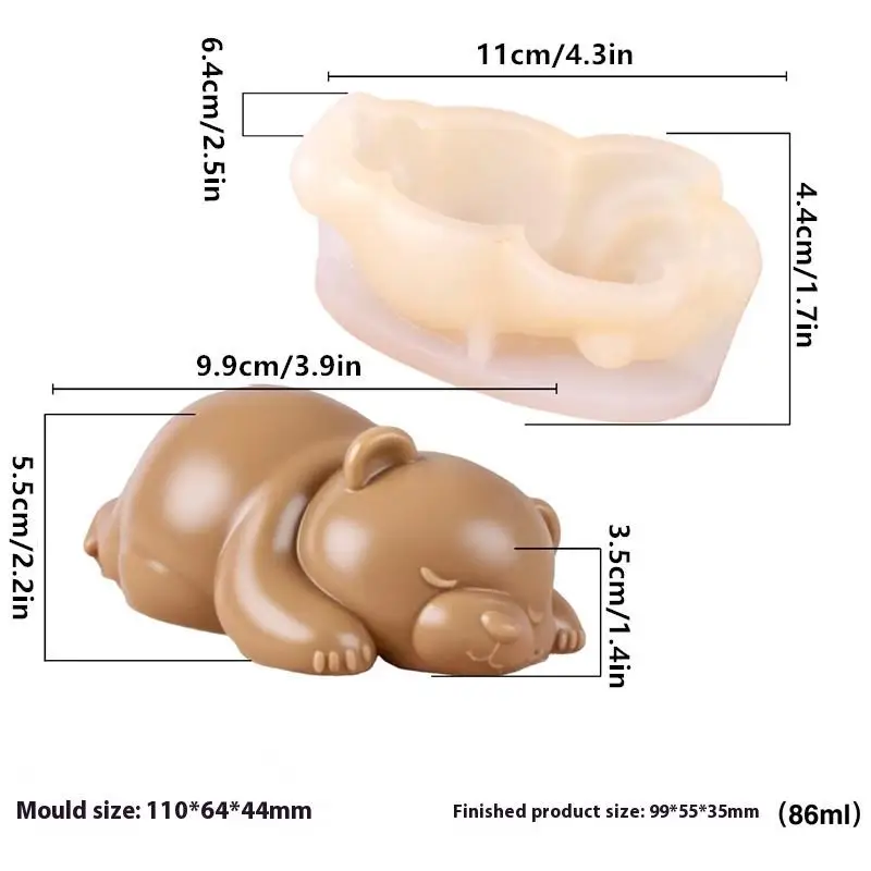 

Силиконовая форма для желе с медведем