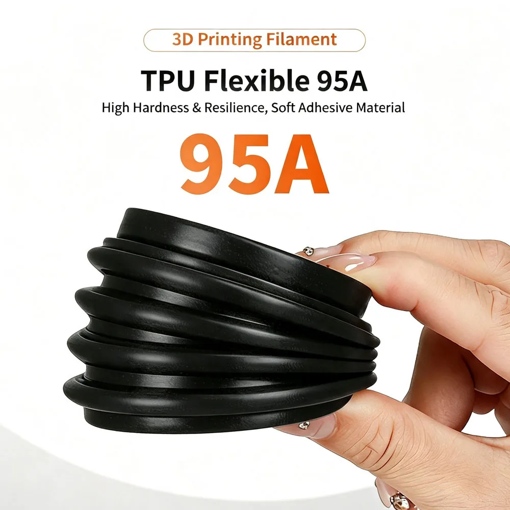 Фото Филамент LANDU Hyper 95A TPU, мягкий гибкий филамент для 3D-печати, материал TPU 95A, 1 кг (2,2 фунта), 1,75 мм №3