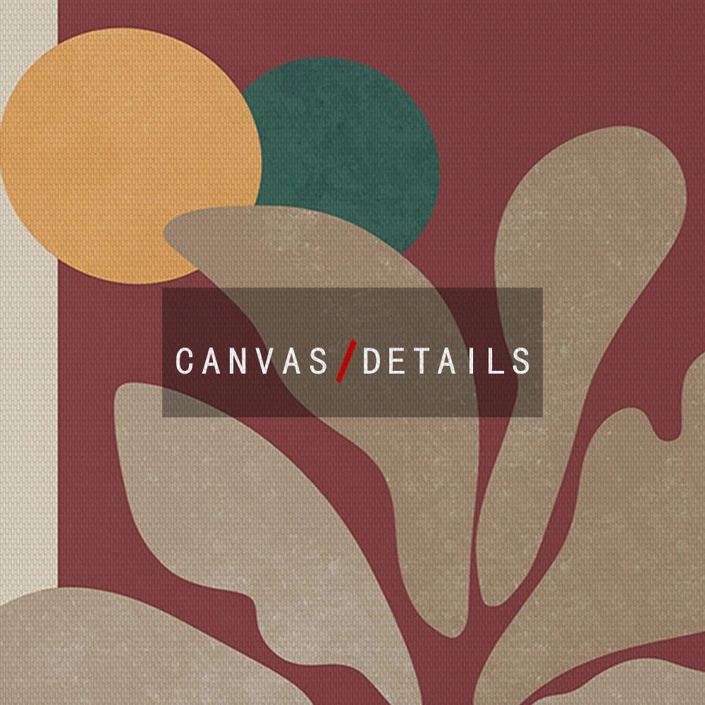 Настенная картина Matisse с абстрактными линиями бежевые цветы женское лицо