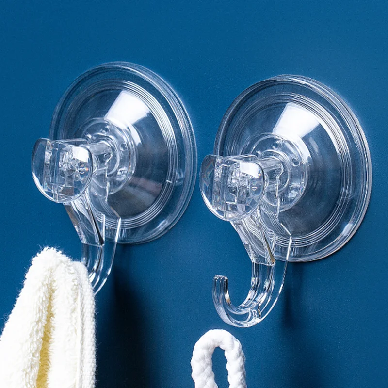 

Removable For Repeated Use Super Strong Suction Cup Vacuum Hook Bathroom Kitchen Sucker Hanging Wall Hooks Glass Decoration