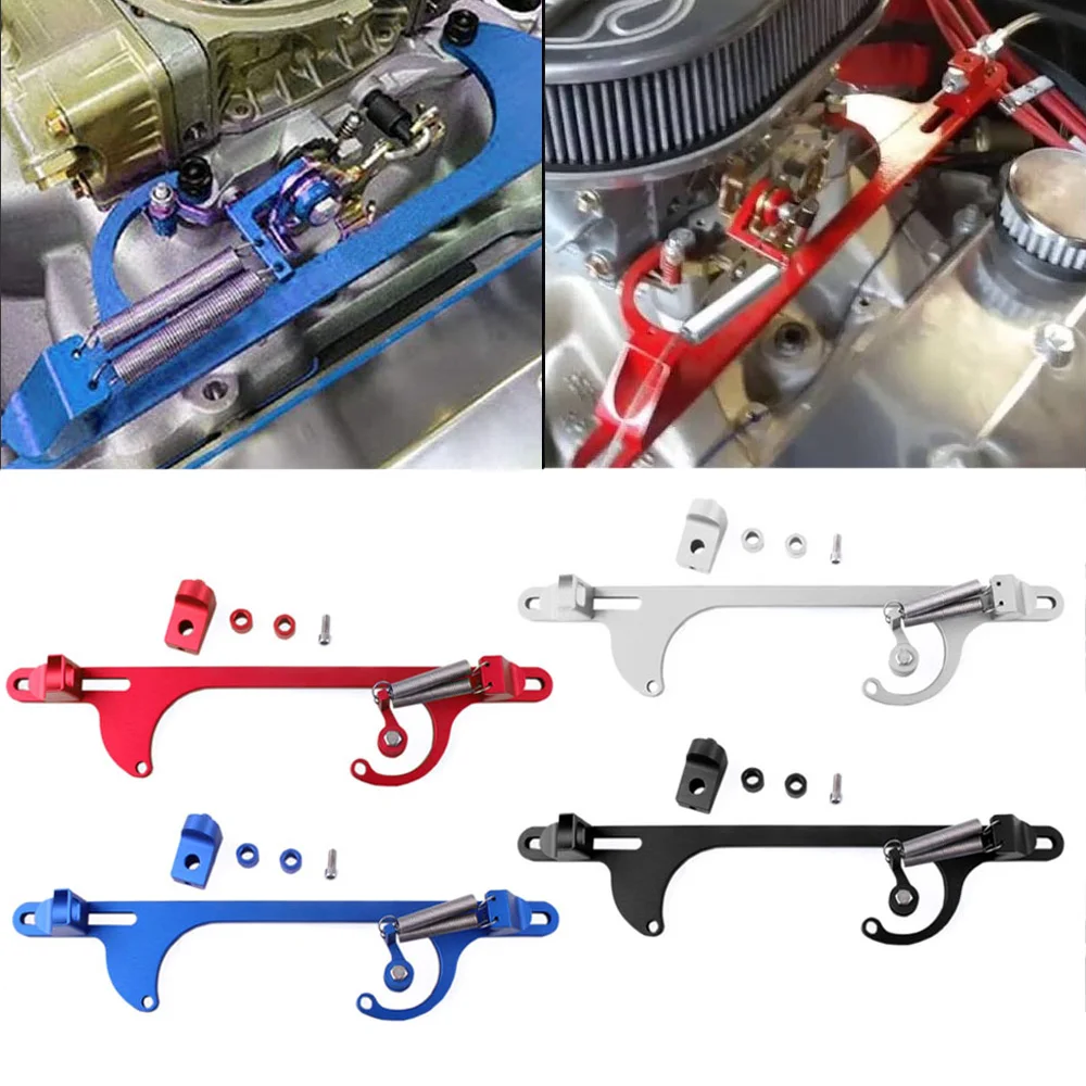 

4150 4160 series Aluminum Alloy Throttle Bracket Cable Carb Carburetor Bracket Fit for Ford & Mopar Chey Car SUV Holley