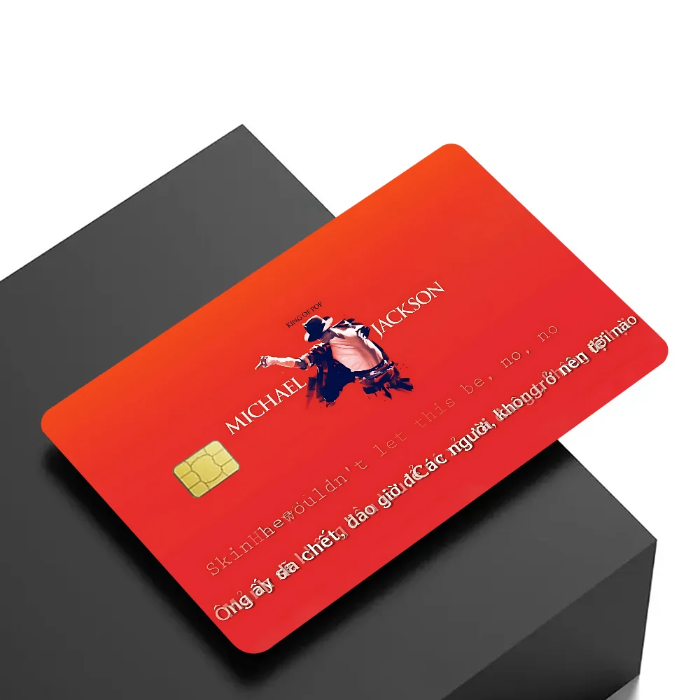 MJ King Of Pop Michael Jackson наклейки на кожу кредитной карты для VISA Bank Bus Metro карта доступа