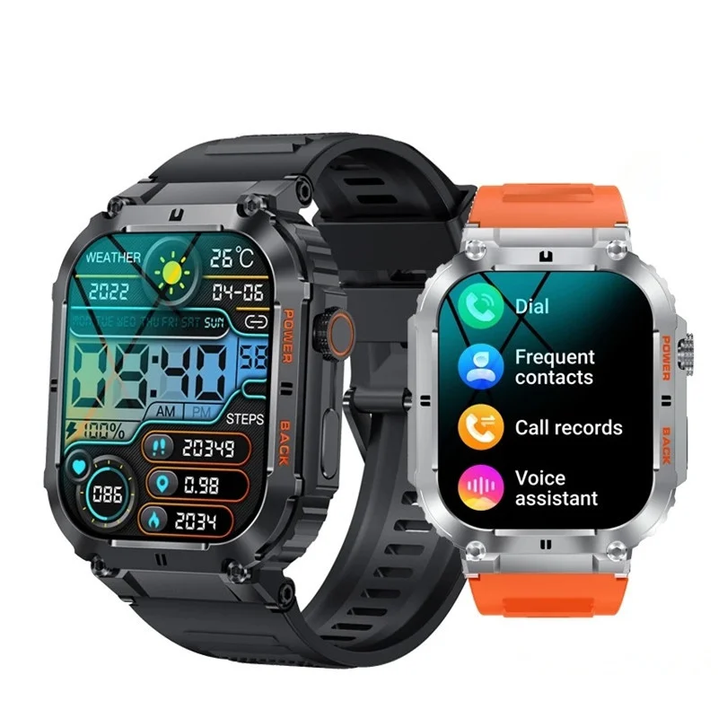 

Смарт-часы K57 Pro мужские, 1,96 дюйма, мАч, Bluetooth, пульсометр, мониторинг здоровья