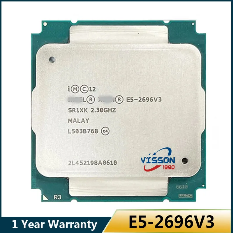 

Original Xeon E5-2696 V3 E5 2696V3 E5 2696 V3 2.3 Ghz 18-Core Twenty-36-Thread 45Mb 135W CPU PROCESSOR LGA 2011-3