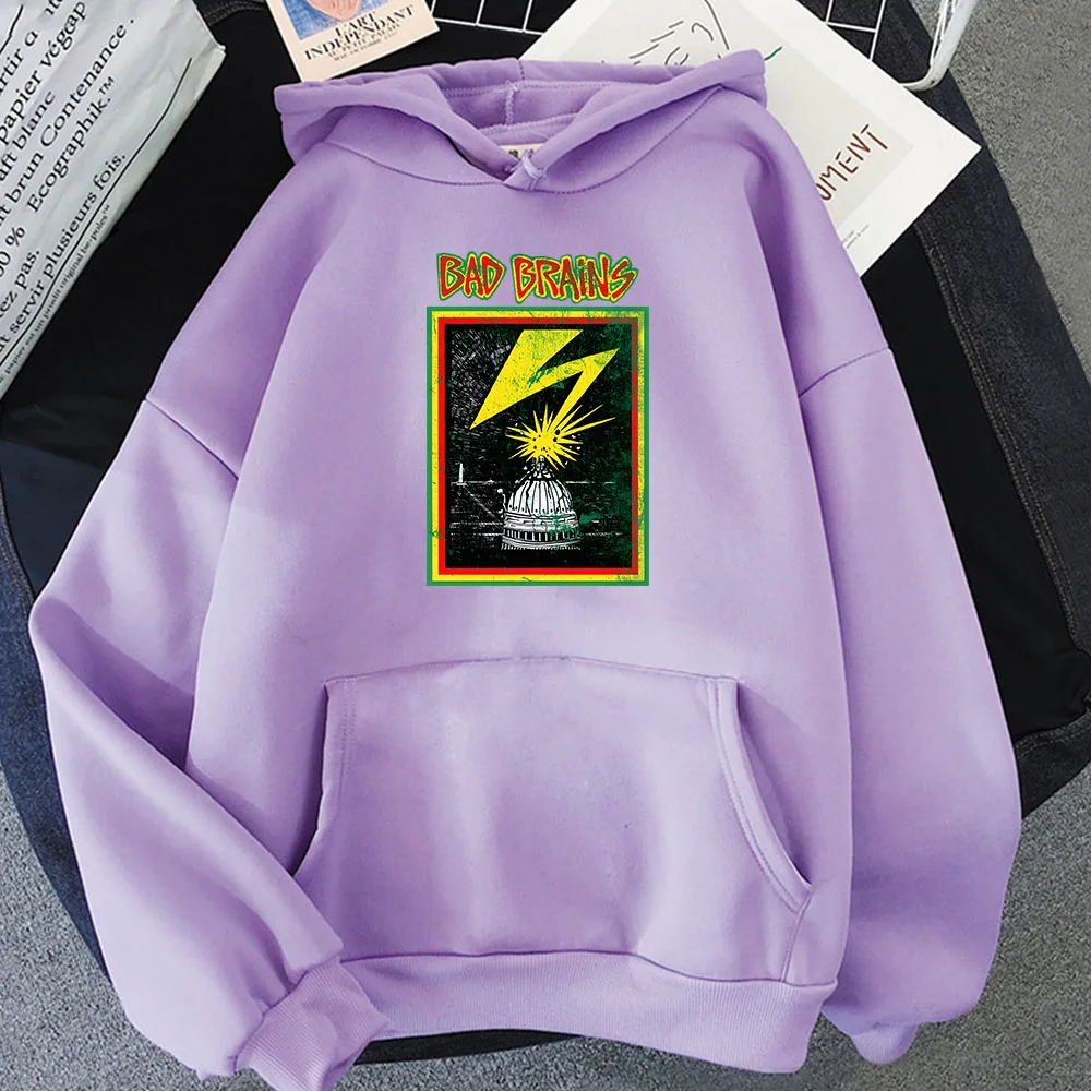 Толстовка унисекс с капюшоном и принтом рок-группы