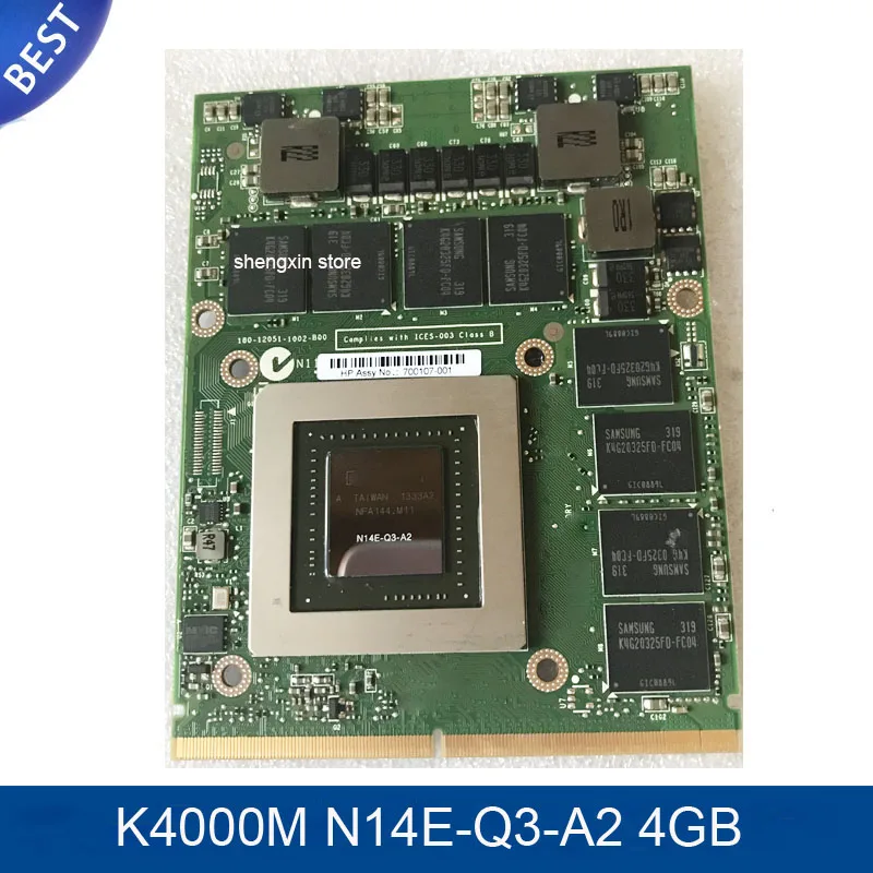 Оригинальная видеокарта K4000M K4000 GDDR5, 4 Гб, фотографическая карта для Dell M6600 M6700 M6800, для HP 8740 Вт, 8760 Вт, 8770 Вт, Для iMac