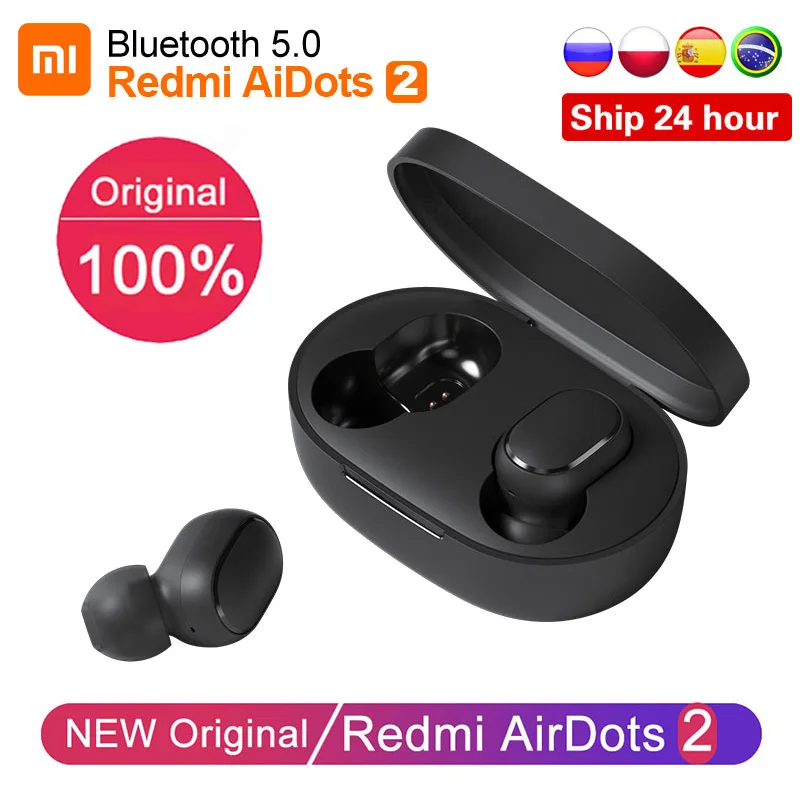 Оригинальные Xiaomi Redmi Airdots 2 Fone беспроводные наушники-вкладыши стерео наушники