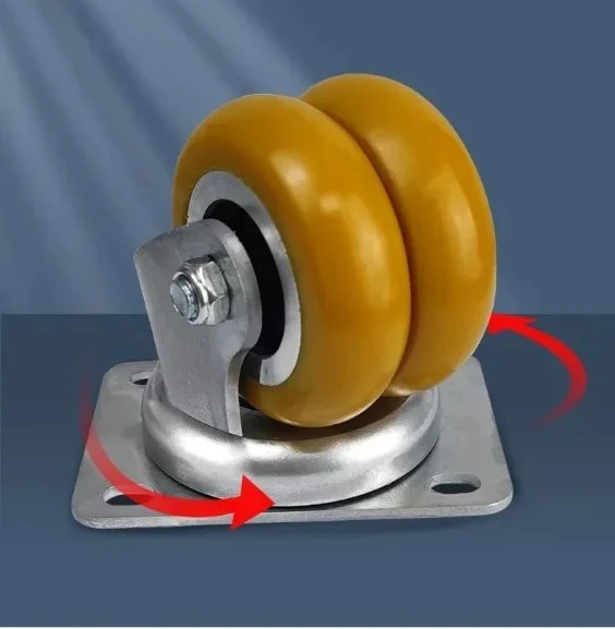 Фото Колесо для погрузчика Wanxiang Wheel Equipment EQ05310, двойное, 2/3/4 дюйма, полиуретановое, для AGV, приводное, грузоподъемное №3